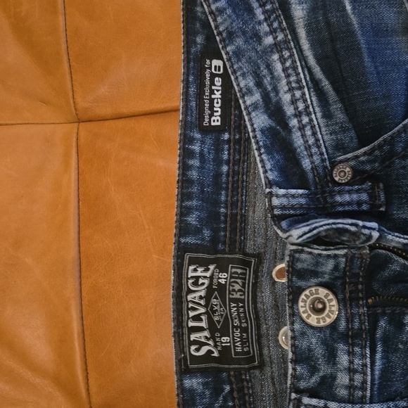 NWOT mens Salvage Havoc skinny moto 32x32 - Picture 2 of 3